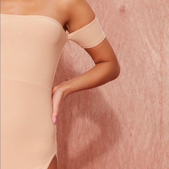 Pretty little Thang Nude Slit Dress - Picture 3 of 3